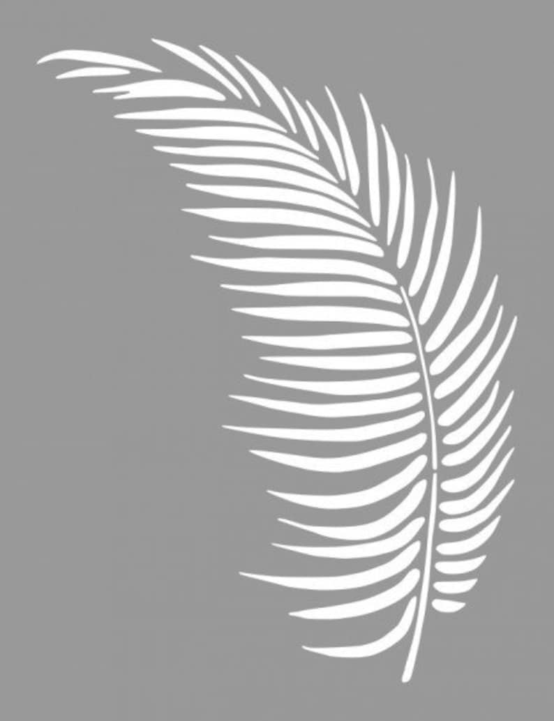 Palm Leaf Stencils 86x54cm OR 56x43cm SP146 Etsy