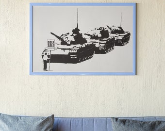 Banksy Golf Sale Poster, Canvas, Shipped from Australia A0-A5