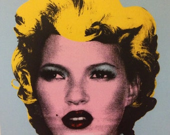 Banksy Kate Moss Marilyn Munro Style Poster, Print, Artwork, Canvas, Shipped from Australia