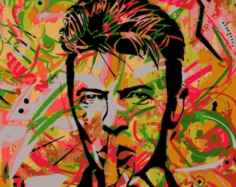 David Bowie Poster, Print, Artwork, Canvas, Shipped from Australia, Songs, Music