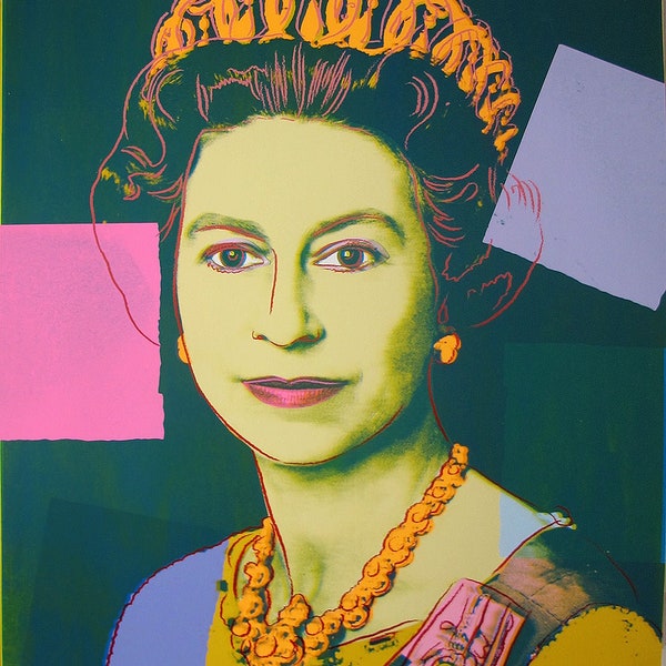 Warhol Queen Elizabeth Ii - Etsy Australia