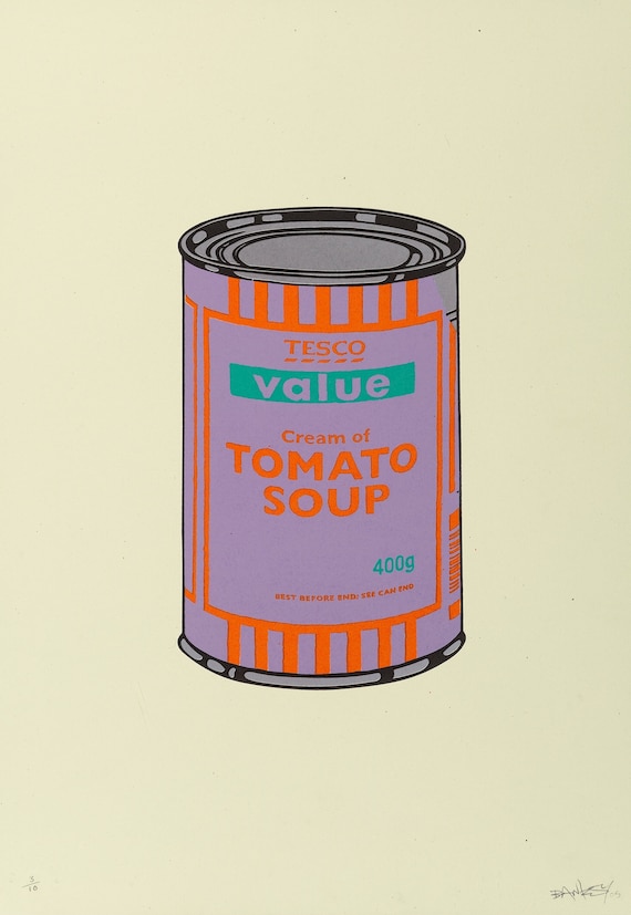 Tesco Value Tomato Soup Cans by Banksy - Dope! Gallery｜印刷物