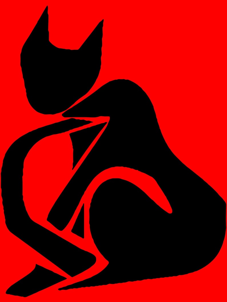 Henri Matisse Black Cat Cutouts Exhibition Poster, Print, Wall Art ...