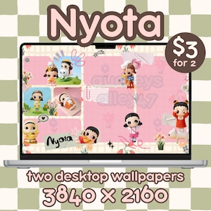 Nyota Cosy Clutter Desktop Wallpaper Set (x2)