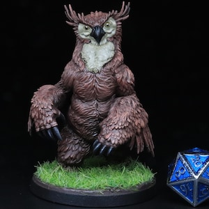 Owlbear Miniature - Hand Painted