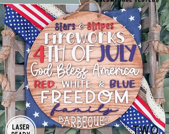 4th of July Word List svg| 4th of July svg| Shiplap svg| 4th of July door hanger| Door hanger svg| Front door svg| Glowforge svg