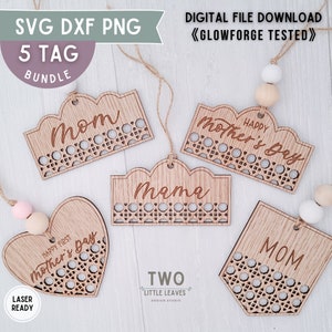 Día de la Madre SVG/ Caña de ratán SVG/ Etiquetas svg/ Regalos para mamá/ Regalos para ella/ Glowforge SVG