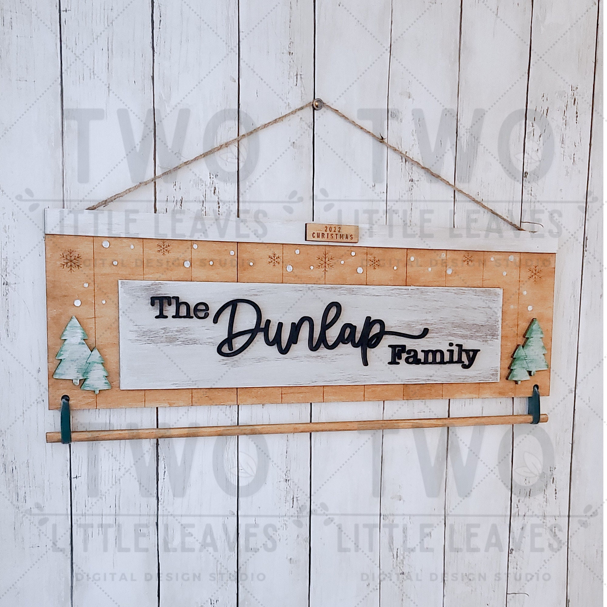 Personalized Family Stocking Holder Sign SVG Family Sign SVG Etsy