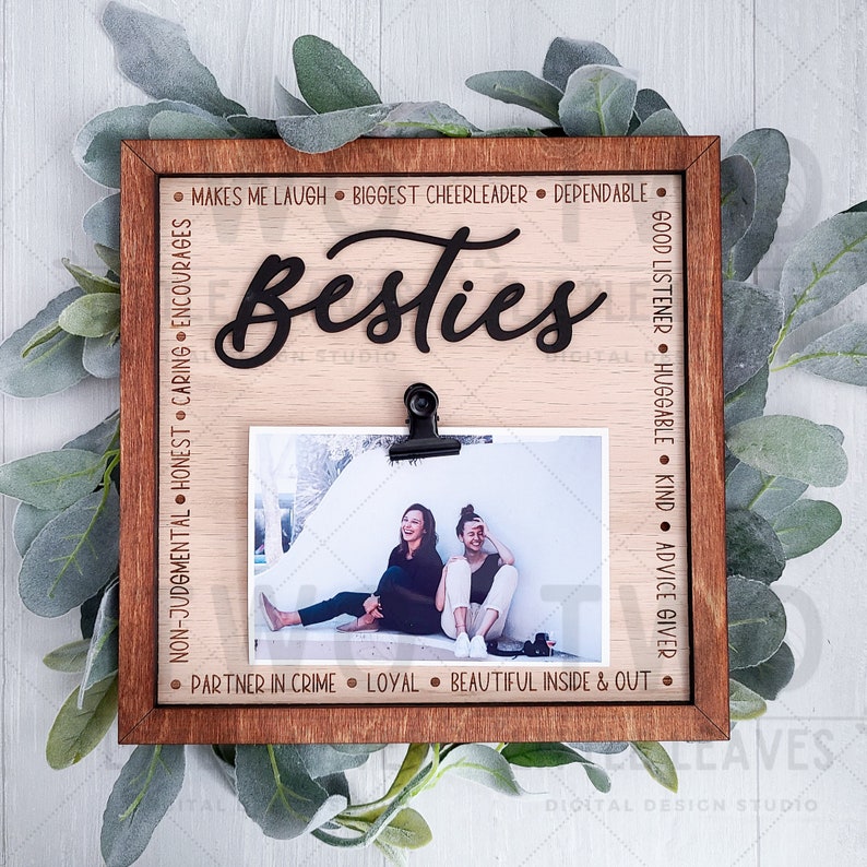 Friend Frame Svg Best Friend Frame SVG Besties Frame Svg Etsy