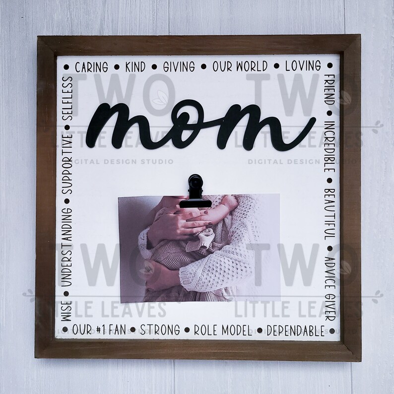 Mother's Day Picture Frame SVG Mother's Day SVG Gift Etsy