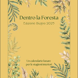 Calendario Lunare Botanico Stampabile - Dentro la Foresta - Mese di Giugno