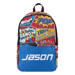 Custom Comic Book Backpack: Personalized School Bookbag