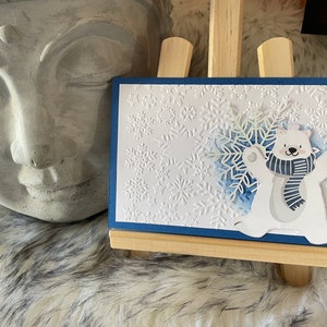 Carte de vœux fait main Ourson joyeu