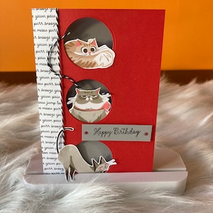 Carte de vœux fait main anniversaire Ensemble de compagnons