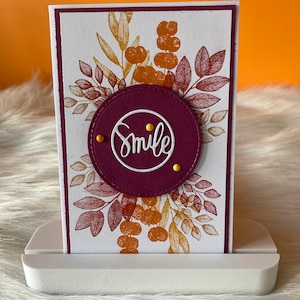 Carte de vœux fait main Smile