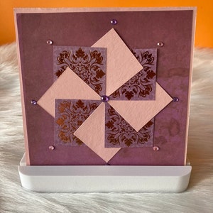 Handmade Christmas Shiny Greeting Card