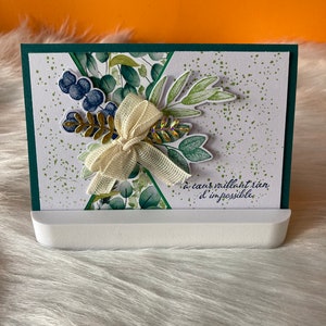 Handmade greeting card: Leafy emotions