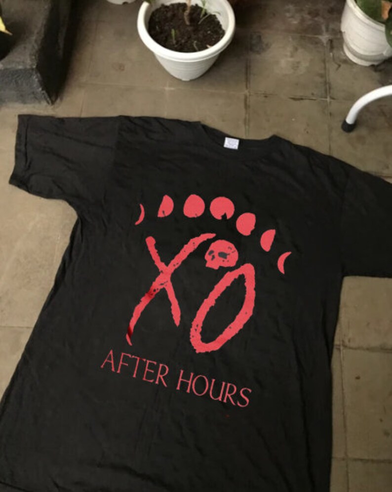 The Weeknd XO Shirt the Weeknd XO Label After Hours Tshirt Etsy
