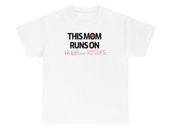 Mom Runs on Unisex Heavy Cotton Tee