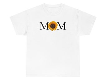 Sunflower Mom Unisex Heavy Cotton Tee