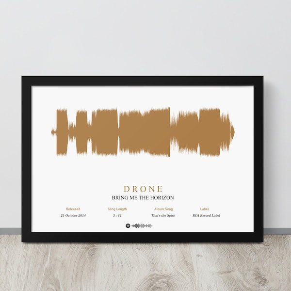 Custom Soundwave Print with QR Spotify, Sound Wave Printable, Personalised song Art, Song Music Heartbeat Voice , Last minute gift idea