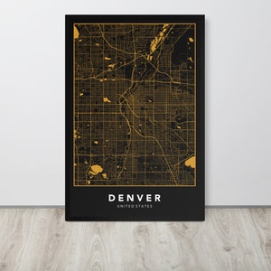 Denver Map, Denver  Map Print, Minimalist, , Colorado, United States, Home, Map Poster, Wall Decor, Custom And Personalized Gift