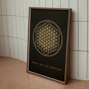 Bring Me The Horizon | Pop music group | Music poster | Oliver Sykes | Album poster | Music wall Art print | BMTH | sempiternal