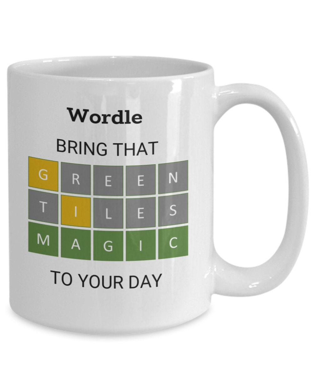 NeosKon Wordle Gift Idea - Funny Coffee Mug - You mean the Wordle to me - Funny  Mugs for Wordle Lover - Cute Coffee Mugs for Wordle game Lovers 