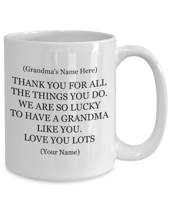 Personalized Grandma Gift From Grandkids Gift for Grandma Etsy