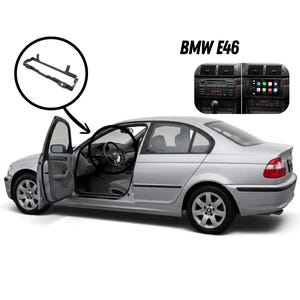 BMW E46 AC Relocation Bracket – Console Frame for 2-DIN Radio Upgrade | 1998–2006 All Models