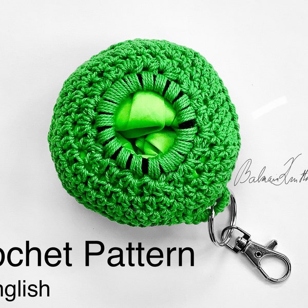 Scrunch (not FOLD) Shopping Bag Holder PDF Crochet Pattern