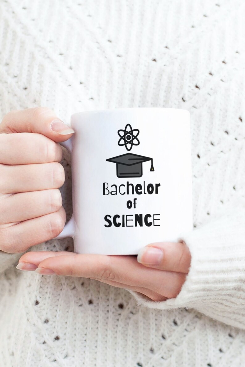 Cup Bachelor of Science personalized image 1