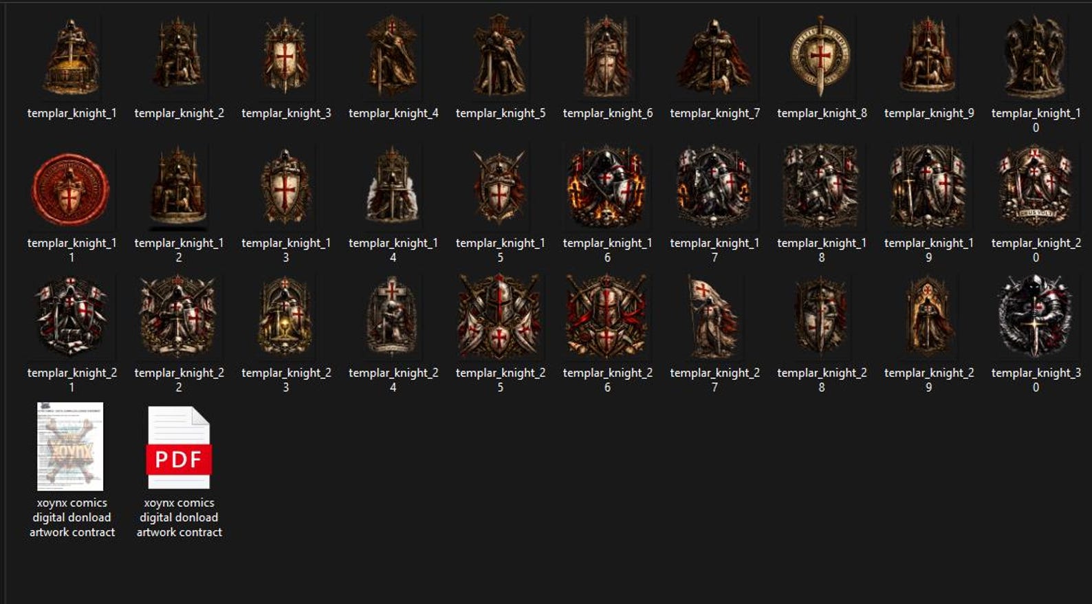 30 Templar Knight Designs Crusader Clipart PNG Medieval Knight Art ...