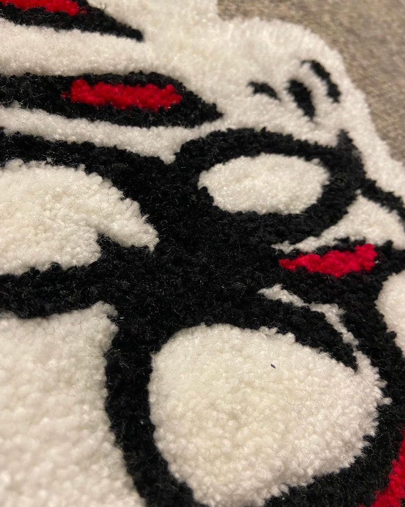 Lil Rug Handmade Crybaby Rug - Lil Peep Inspired Tattoo Design - Etsy