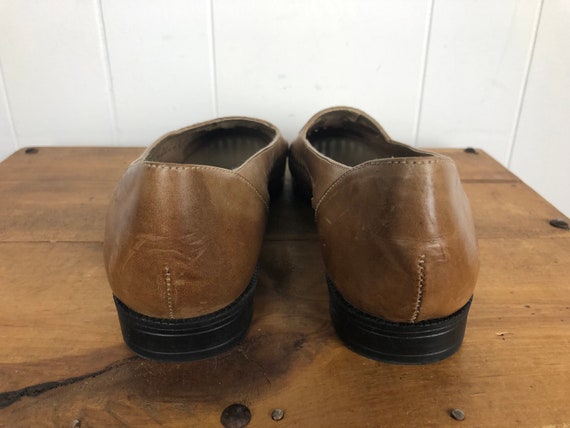 Unisex leather vintage 80s style shoes Size Women… - image 5