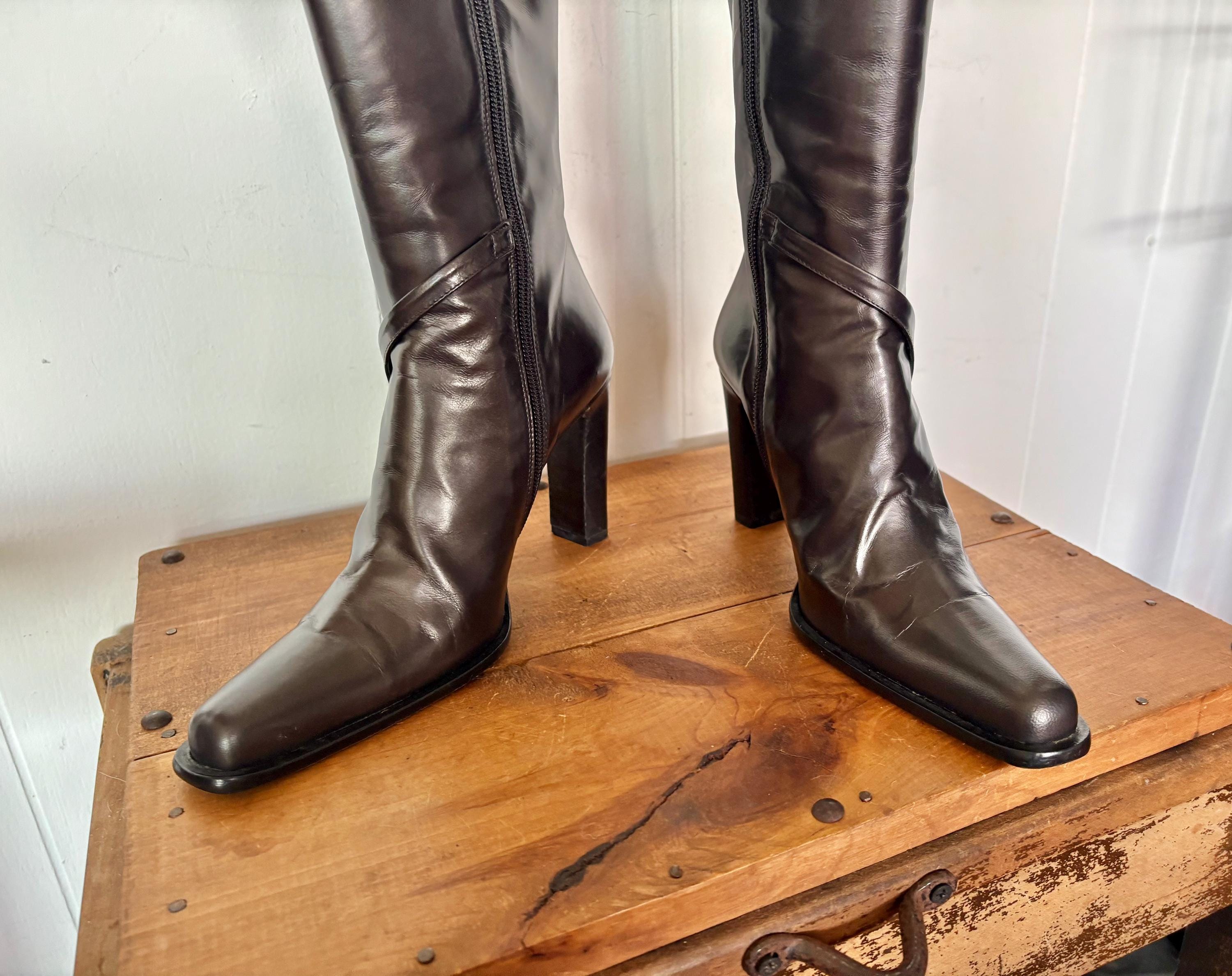 Vintage Pointed Toe Boots - Etsy Canada