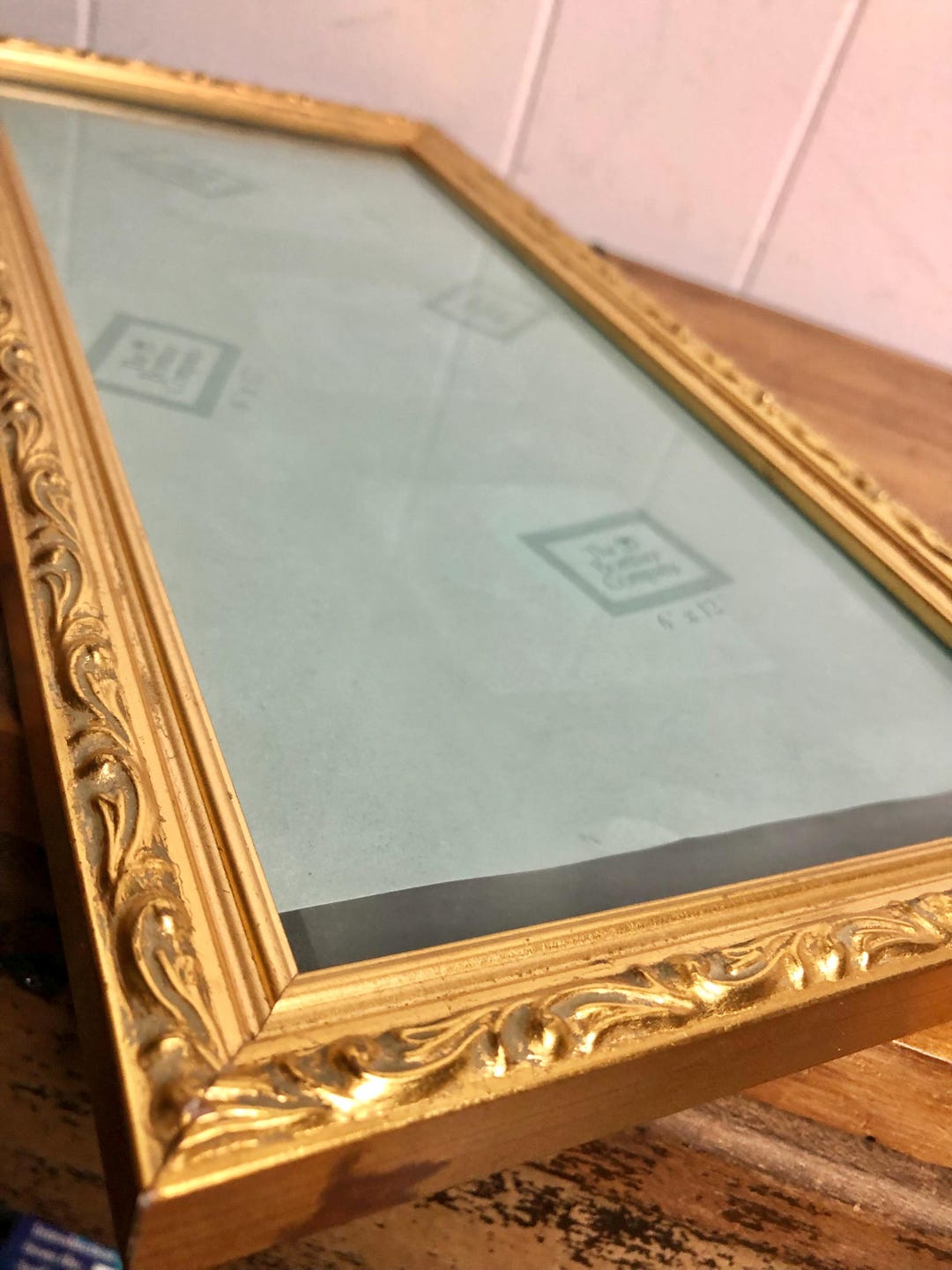Vintage Gilded Rectangular Photo Frame Art Craft Picture Frame 7 X 14 ...
