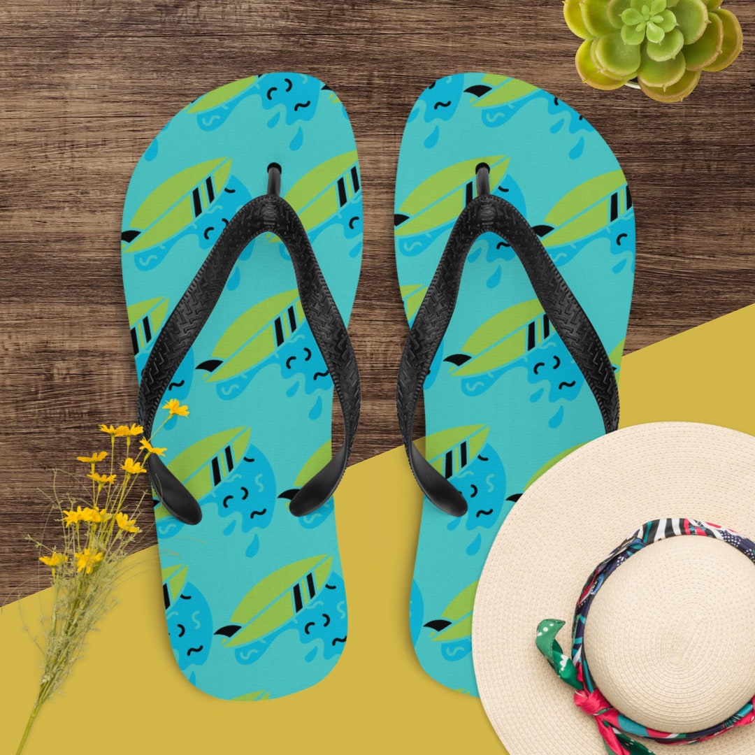 Surf Flip Flops - Etsy