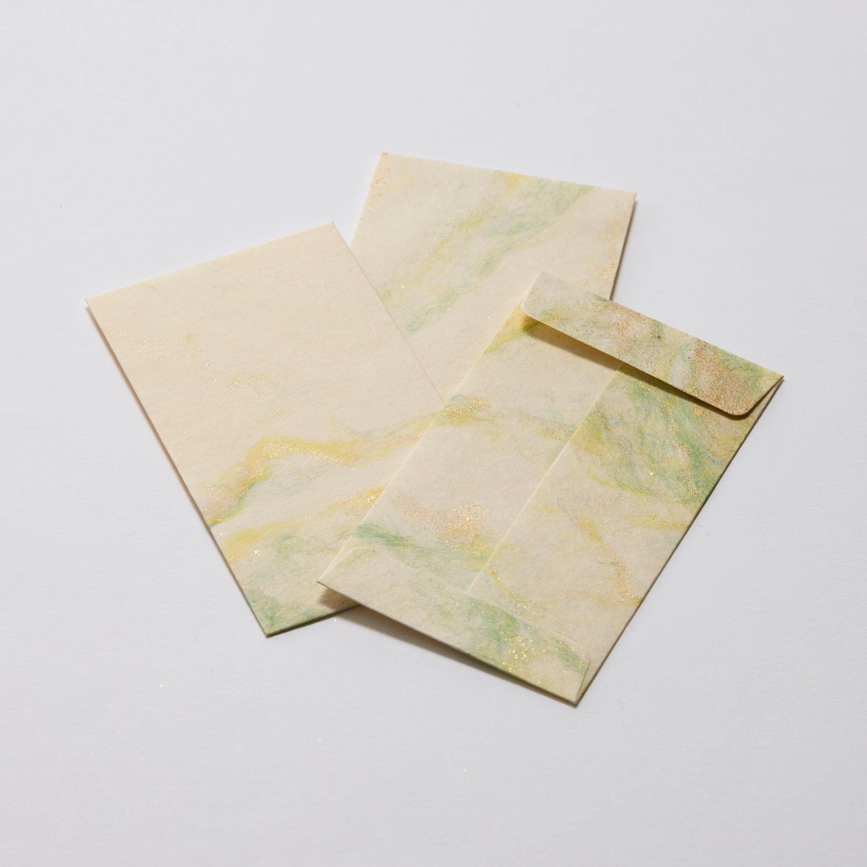 Wacca Paper WACCA JAPAN / Fusuma Paper Mini Envelope -yellow X Gold PC12-YG - Etsy