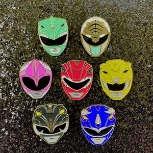 1.5”  Power Ranger Enamel Pins