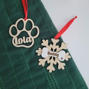Dog wood Ornament, Pet Ornament, Christmas Ornament, Christmas Tree, Christmas Decor, Personalized Ornaments