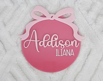 Acrylic Baby Name Announcement Sign, Nursery Decor, Photo Prop