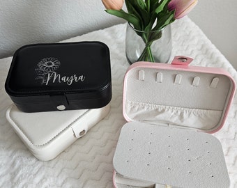 Jewelry Organizer, Personalized Jewelry Box, Small Jewelry Box, Gifts for her, Mothers Day Gift, Bridemaids