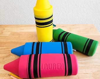 Personalized Silicone Pencil Pouch, Pencil Case, Back to School, School Supplies