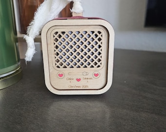 Voice Recording Radio Ornament, Keepsake, Memories