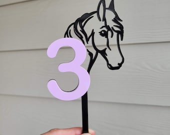 Horse Cake Topper, Birthday Decor, Cake Decor, Happy Birthday, Horse lover