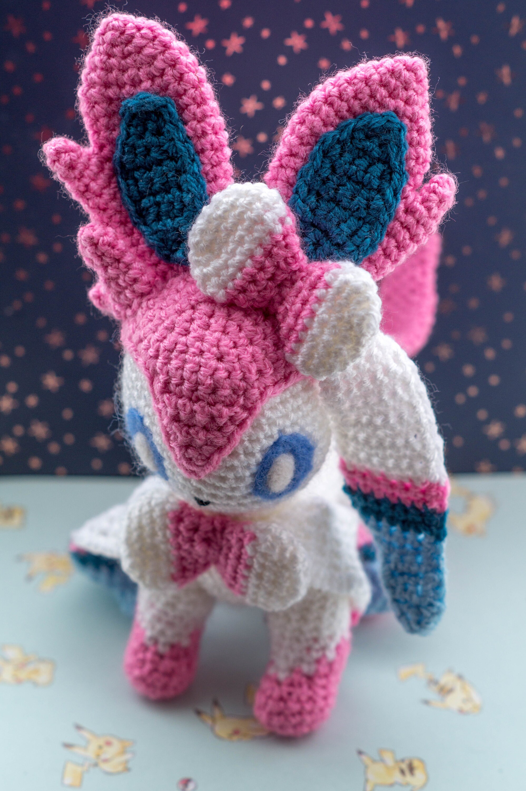 Patrón de crochet Sylveon - Etsy México