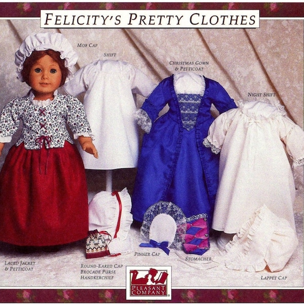 Felicity's Pretty Clothes - PDF Sewing Pattern for 18" Dol
