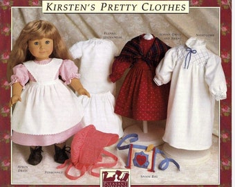 Kirsten's Pretty Clothes - - PDF Sewing Pattern for 18" Dol