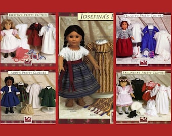 5 American Girl Doll Sewing Patterns - Pretty Clothes